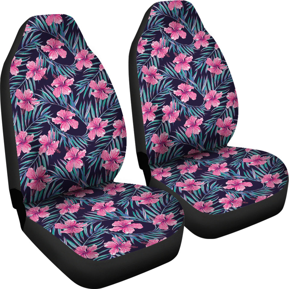 Hibiscus Pattern Print Design 05 Universal Fit Car Seat Covers