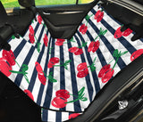 Hand Drawn Cherry Pattern Striped Background Dog Car Seat Covers