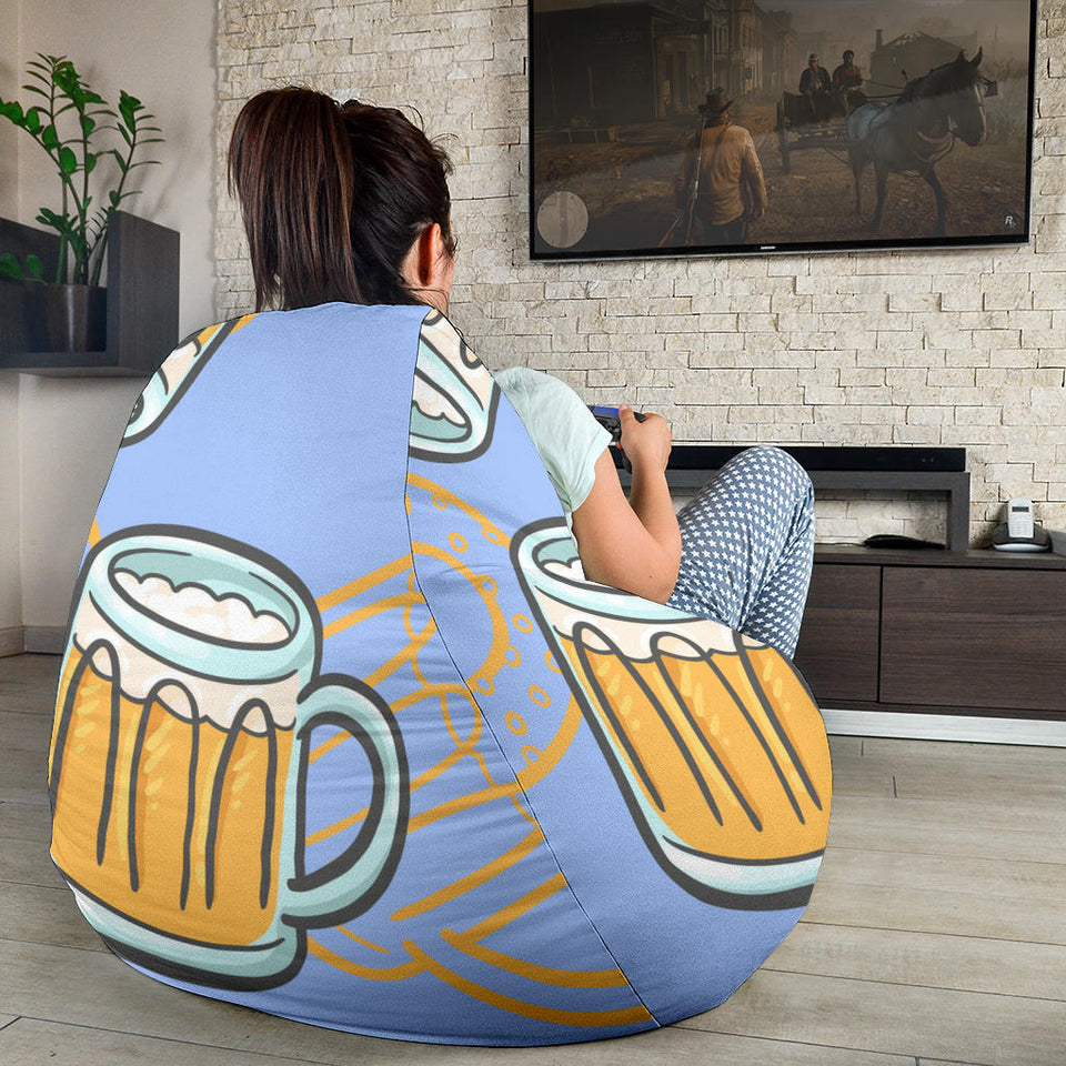 Beer Pattern Bean Bag Cover