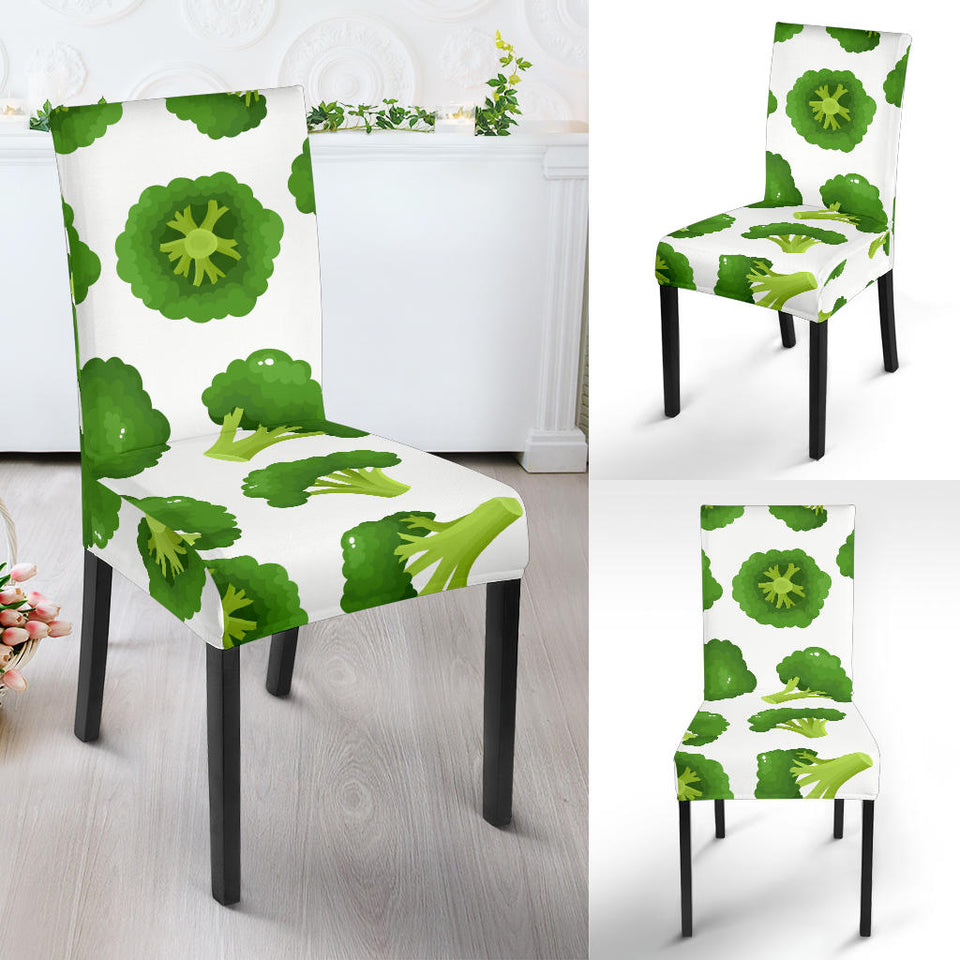 Cute Broccoli Pattern Dining Chair Slipcover
