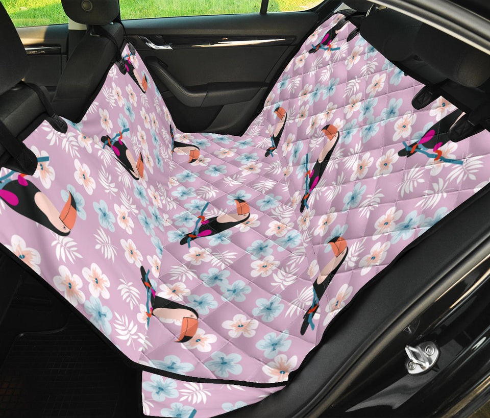Beautiful Toucan Flower Leaves Dog Car Seat Covers