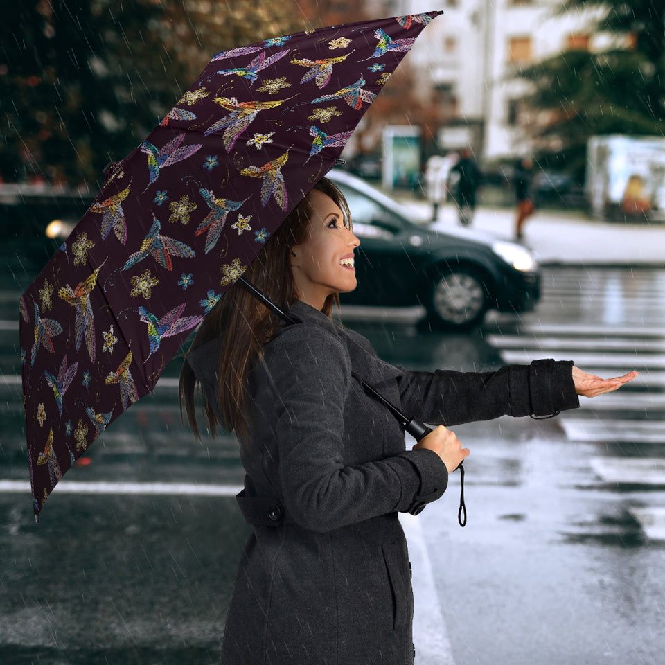 Hummingbird Pattern Print Design 04 Umbrella