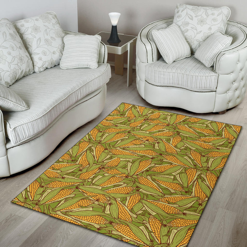 Corn Pattern Print Design 01 Area Rug