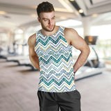 zigzag  chevron paint design pattern Men Tank Top