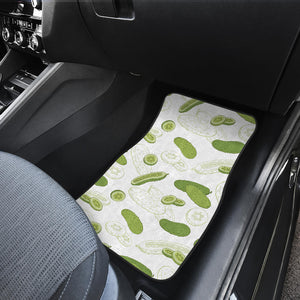 Cucumber Sketch Pattern Front Car Mats