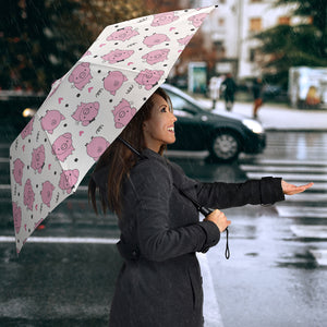Pig Pattern Print Design 03 Umbrella