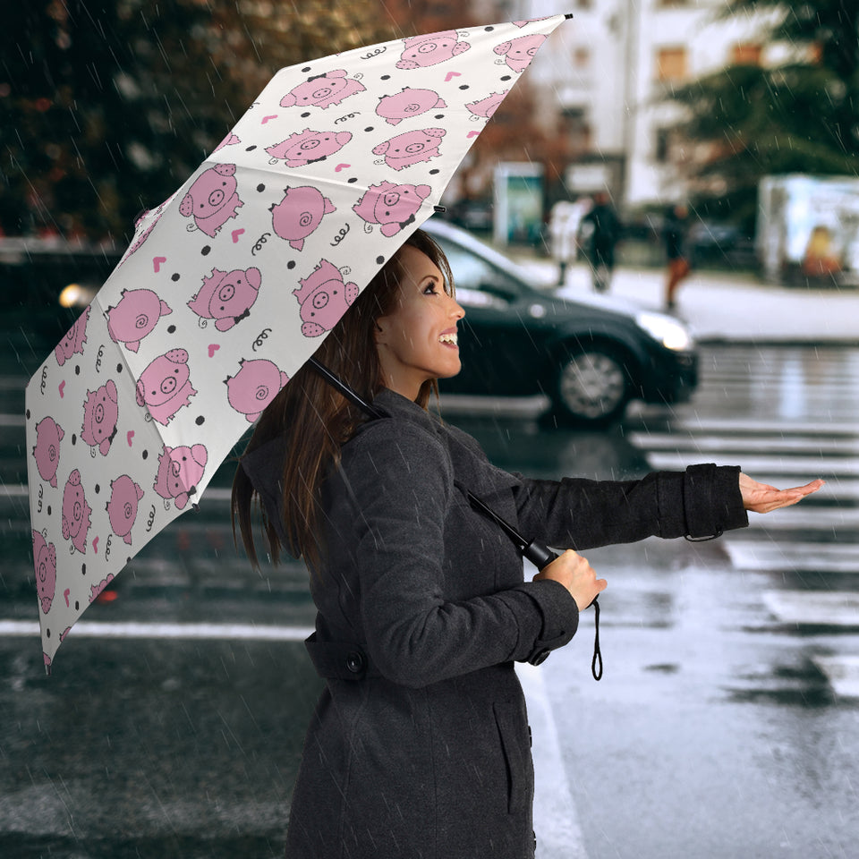 Pig Pattern Print Design 03 Umbrella