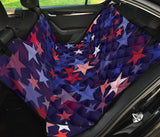 Red Blue Star Pattern Dog Car Seat Covers