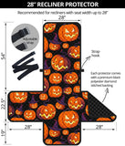 Halloween Pumpkin pattern Recliner Cover Protector