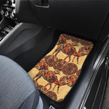 Camel Polynesian Tribal Design Pattern Front And Back Car Mats