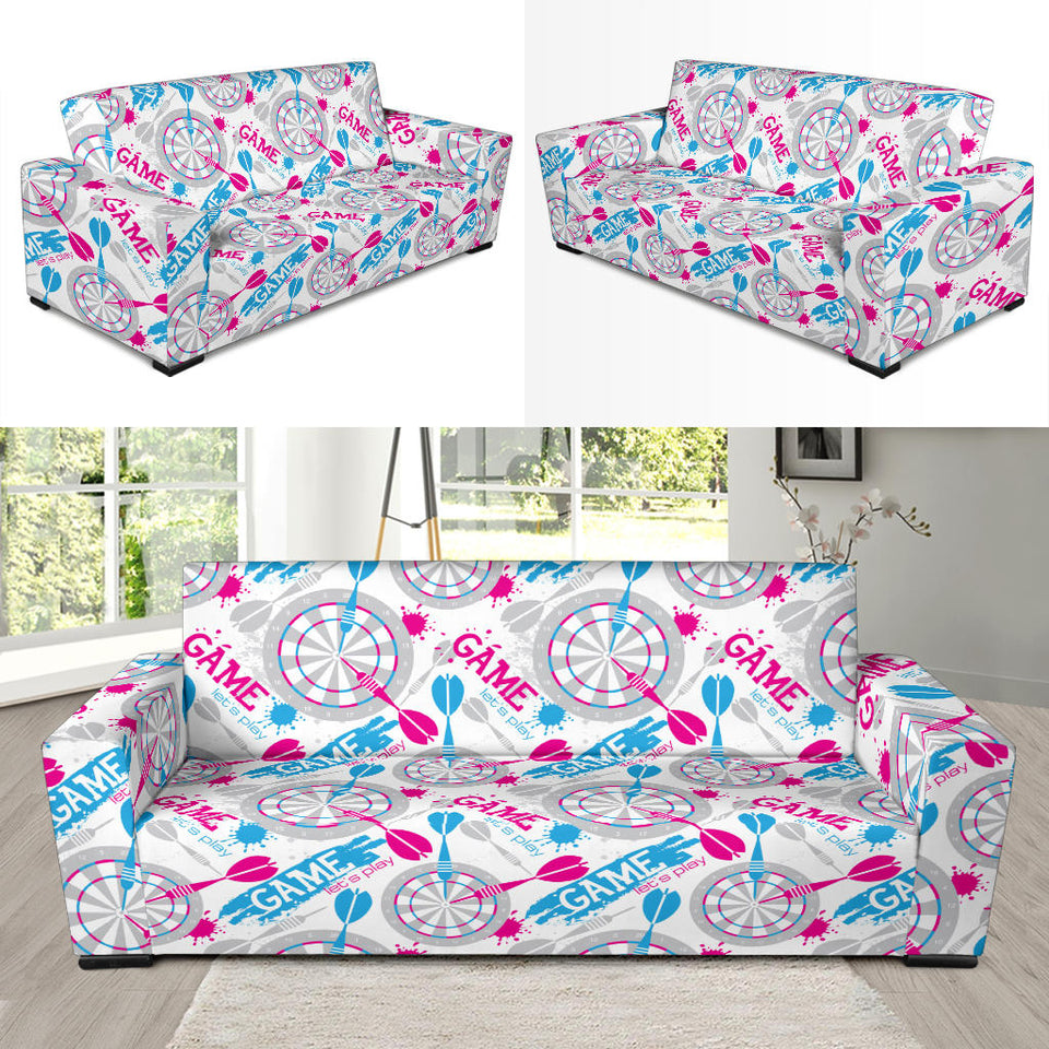 Darts Pattern Print Design 01 Sofa Slipcover
