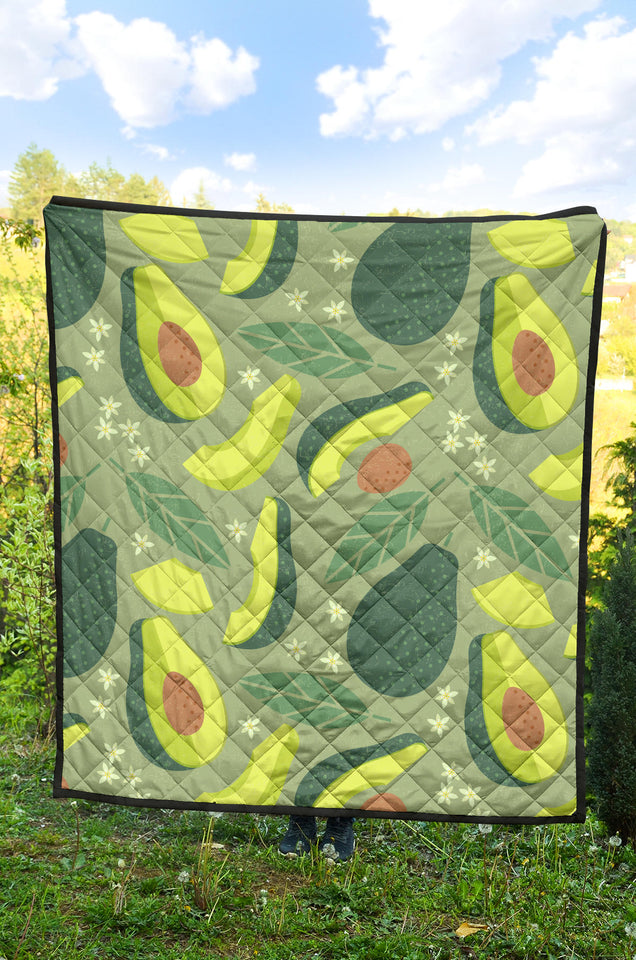 Avocado Pattern Premium Quilt