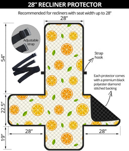 oranges leaves pattern Recliner Cover Protector