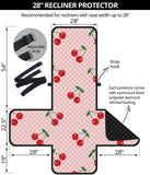 cherry pattern pink background Recliner Cover Protector