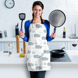 Cute Rhino Heart Pattern Adjustable Apron