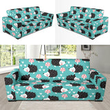 Hedgehog Pattern Print Design 03 Sofa Slipcover