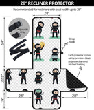 Cute ninja katana sword pattern Recliner Cover Protector