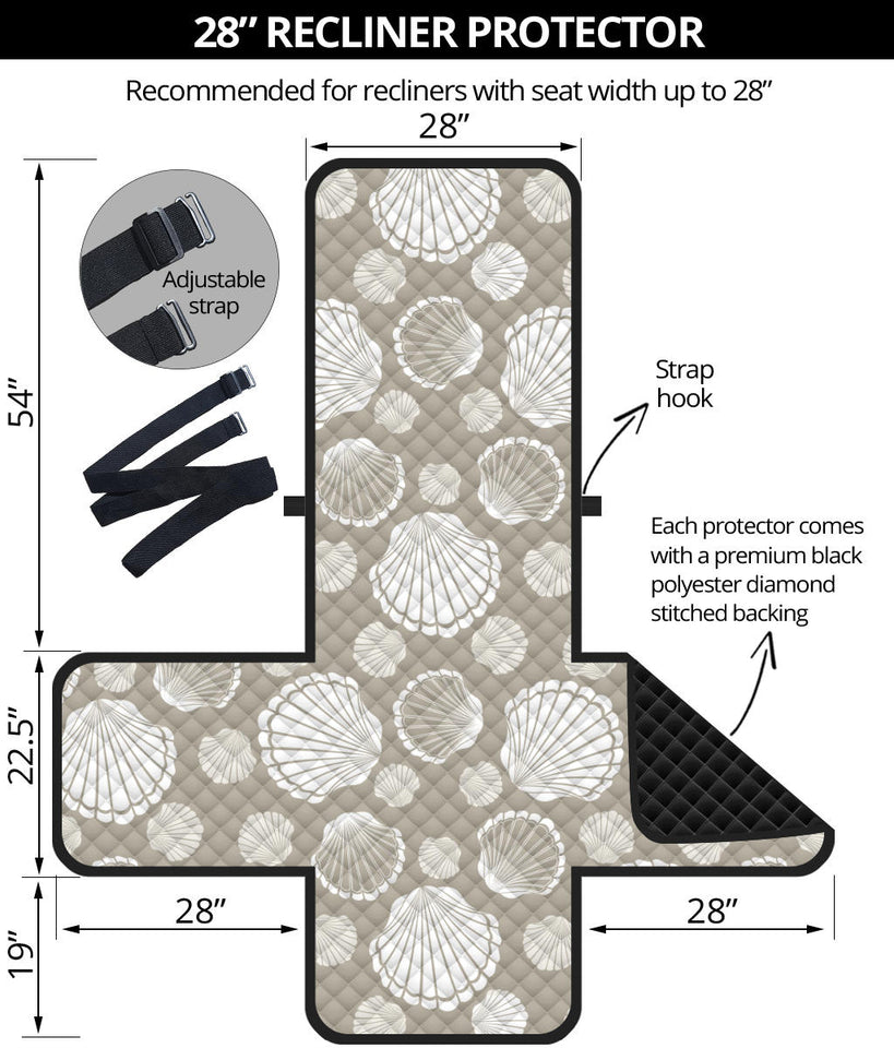 Scallop shell pattern Recliner Cover Protector