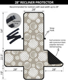 Scallop shell pattern Recliner Cover Protector