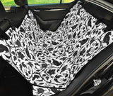 Crow Dark Floral Pattern Dog Car Seat Covers