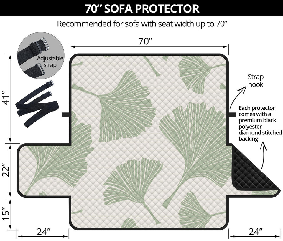 Ginkgo leaves pattern Sofa Cover Protector