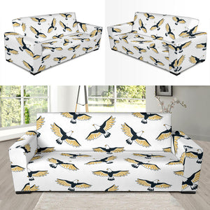 Eagle Pattern Print Design 03 Sofa Slipcover