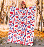 British Pattern Print Design 01 Premium Blanket