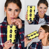 Cute Ninja Yellow Background Tumbler
