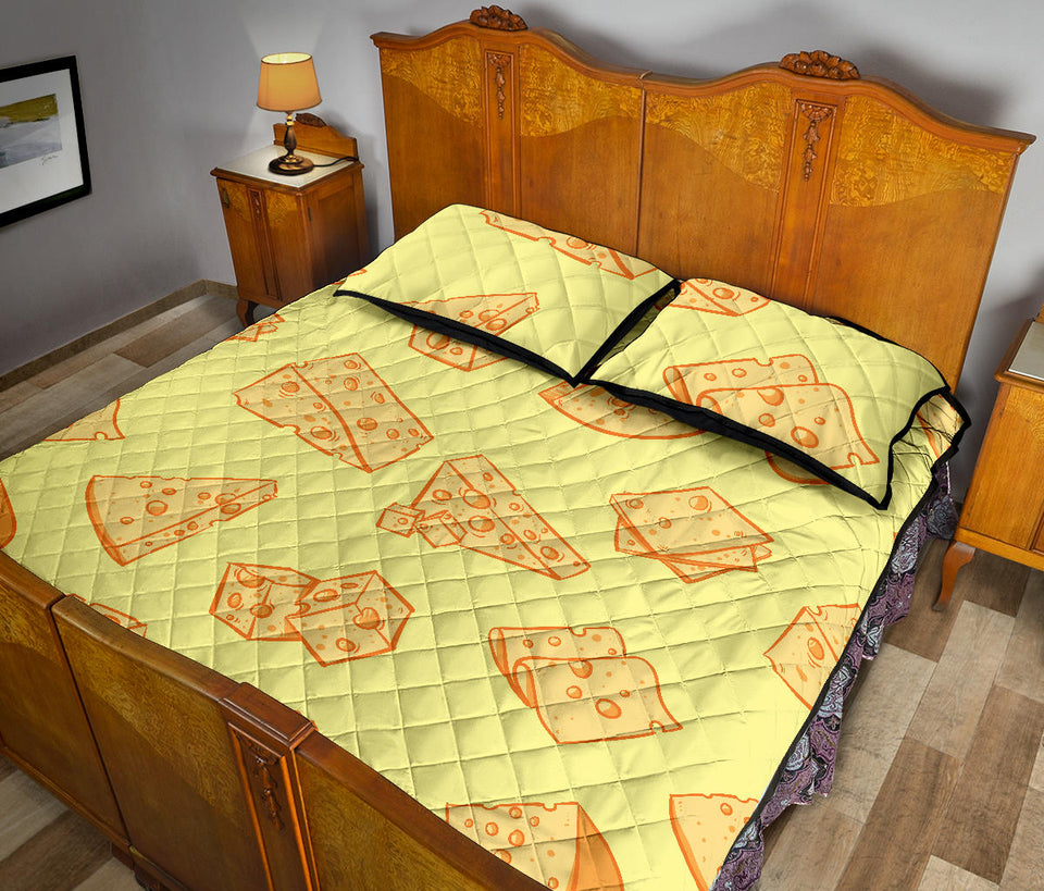 Cheese design pattern Quilt Bed Set