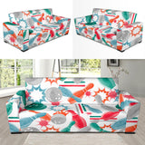 Watercolor Bowling Pattern Sofa Slipcover