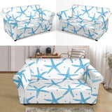 Watercolor Starfish Pattern Loveseat Couch Slipcover