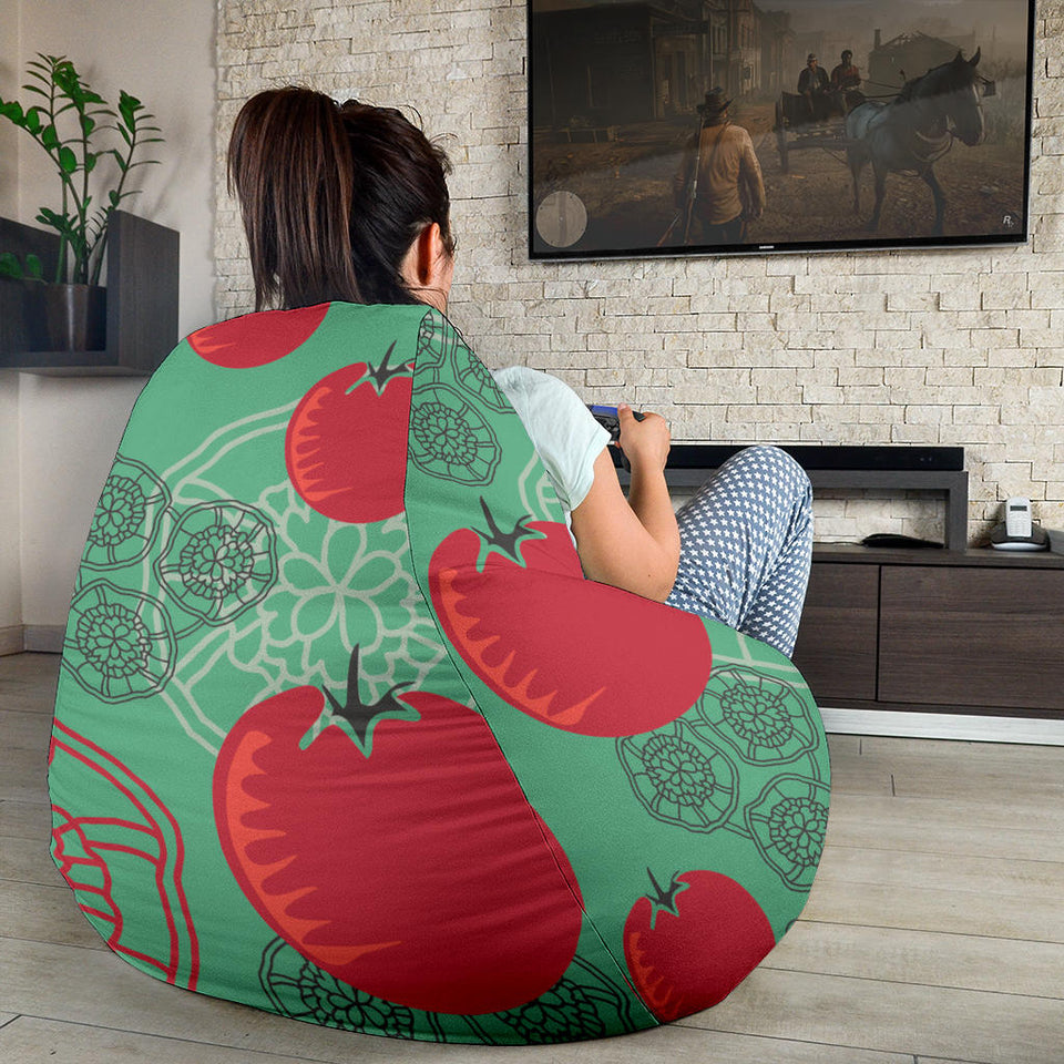 Tomato Design Pattern Bean Bag Cover