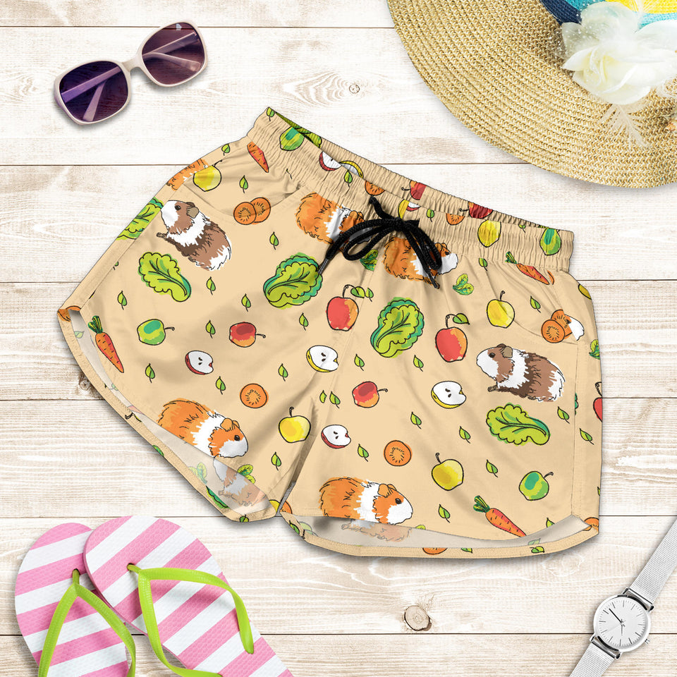 Guinea Pig Pattern Print Design 05 Women Shorts