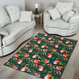 Squirrel Pattern Print Design 03 Area Rug
