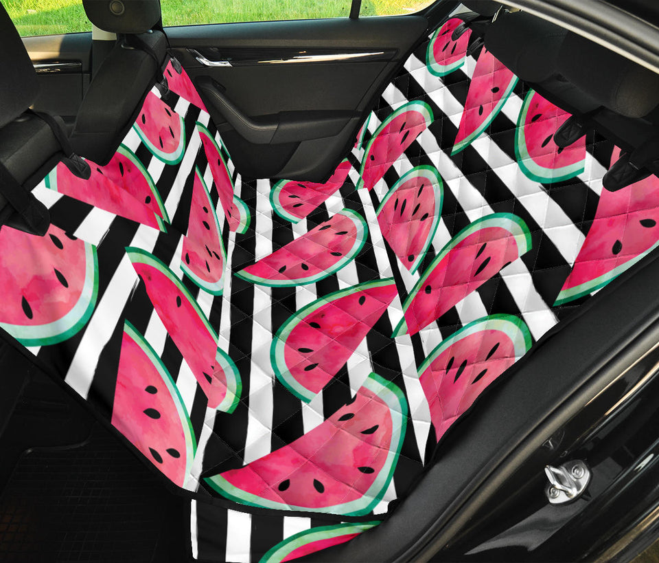 Watercolor Paint Textured Watermelon Pieces Dog Car Seat Covers