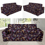 Hummingbird Pattern Print Design 04 Sofa Slipcover