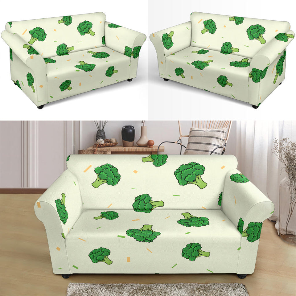 Broccoli Pattern Loveseat Couch Slipcover