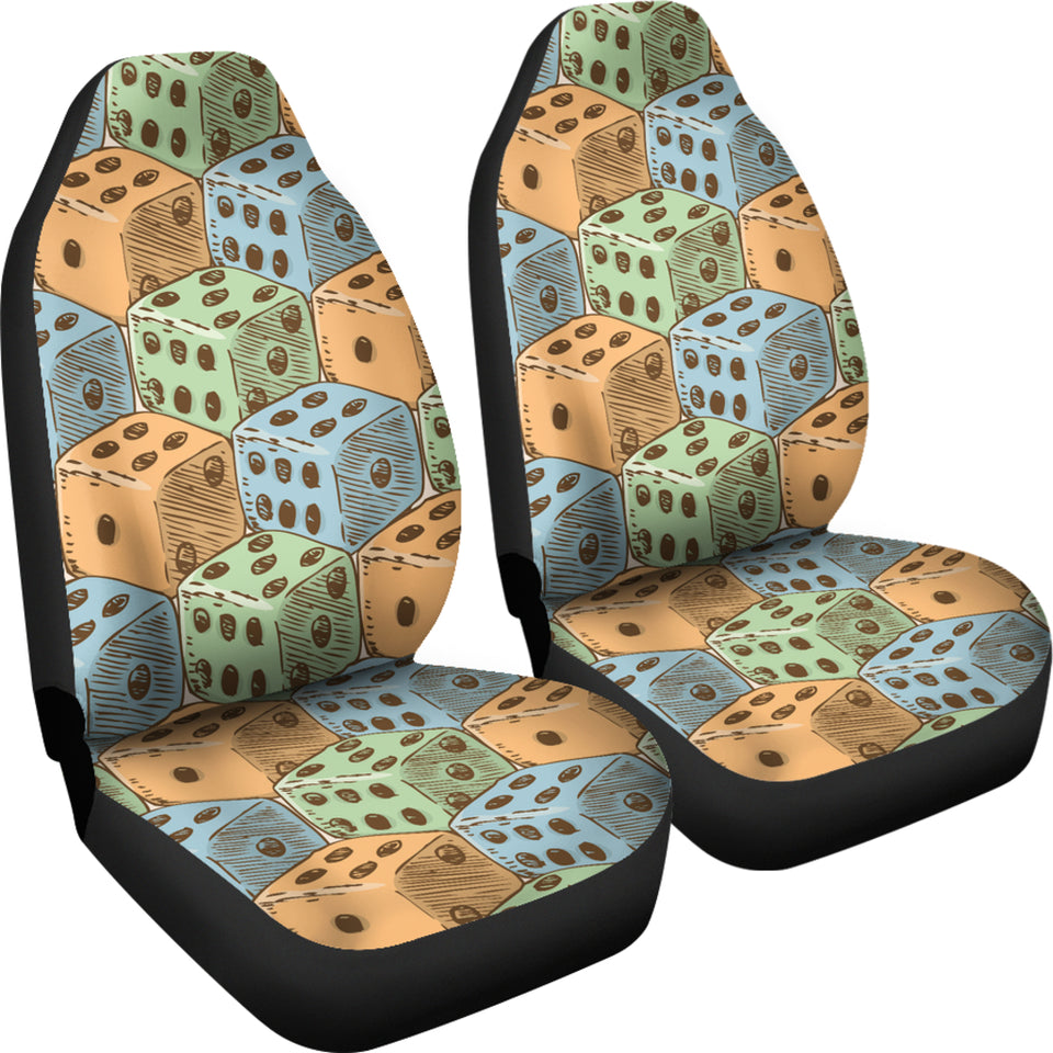 Dice Pattern Print Design 05 Universal Fit Car Seat Covers
