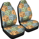 Dice Pattern Print Design 05 Universal Fit Car Seat Covers