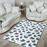 Pigeon Pattern Print Design 02 Area Rug