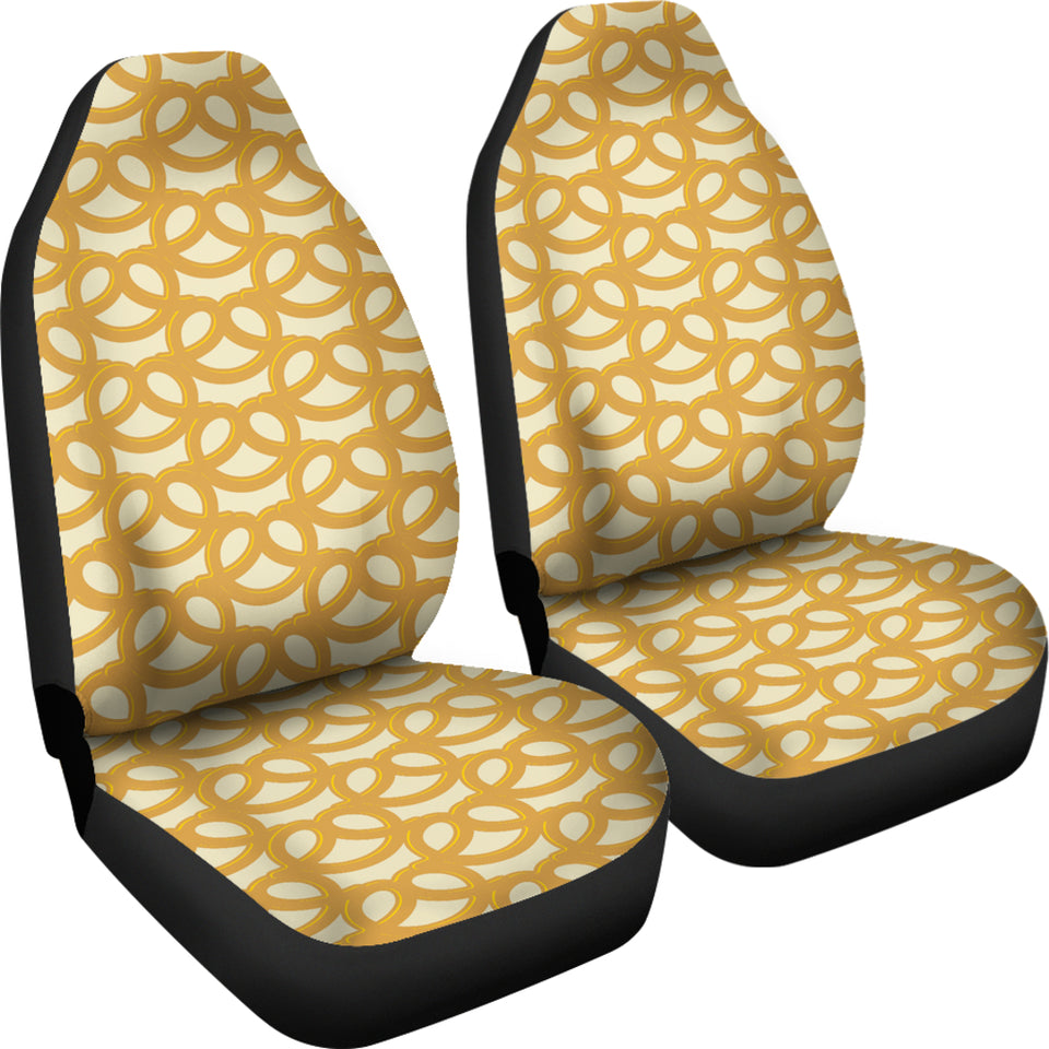 Pretzels Pattern Print Design 01 Universal Fit Car Seat Covers