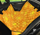 Sun Orange Background Dog Car Seat Covers