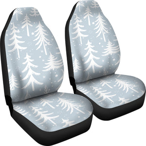 Christmas Tree Winter Forest Pattern  Universal Fit Car Seat Covers