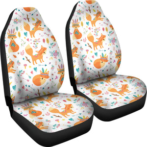 Cute Tribal Fox Pattern Universal Fit Car Seat Covers