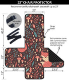 fox leaves mushroom pattern Chair Cover Protector