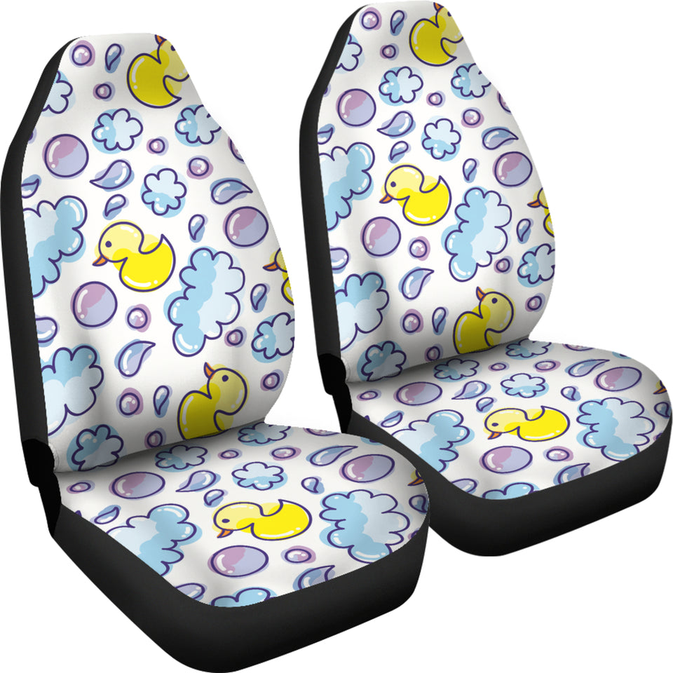 Duck Toy Pattern Print Design 01 Universal Fit Car Seat Covers