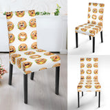 Hamburger Pattern Print Design 04 Dining Chair Slipcover