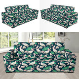 Pelican Pattern Print Design 03  Sofa Slipcover