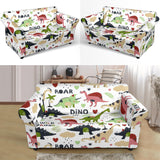 Cute Dinosaurs Pattern Loveseat Couch Slipcover