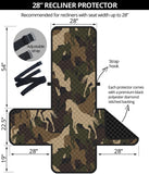 Horse Camo Camouflage Pattern Recliner Cover Protector